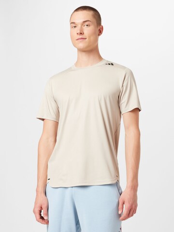 ADIDAS PERFORMANCE Toiminnallinen paita 'D4T Strength Workout' värissä beige: edessä