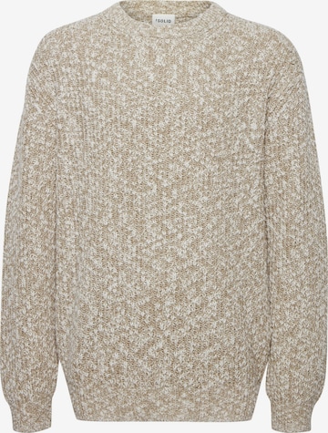 Pullover 'Gubber' di !Solid in beige: frontale