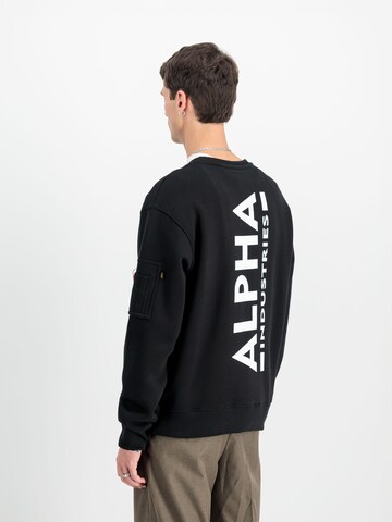 Sweat-shirt ALPHA INDUSTRIES en noir