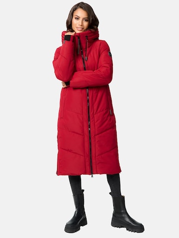 MARIKOO Zimný kabát 'Nadaree' - Červená: predná strana