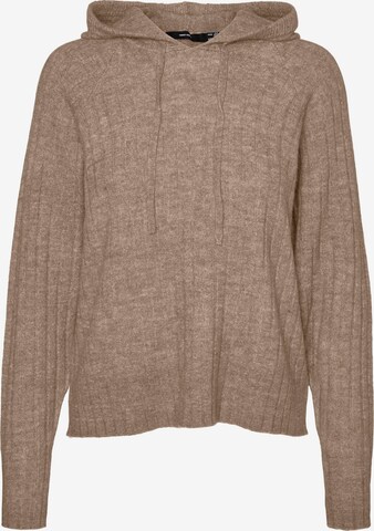 VERO MODA Sweater 'LULU LEFILE' in Brown: front