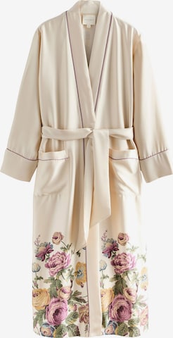 LAURA ASHLEY Bademantel 'Uffington Roses' in Beige: Vorderseite