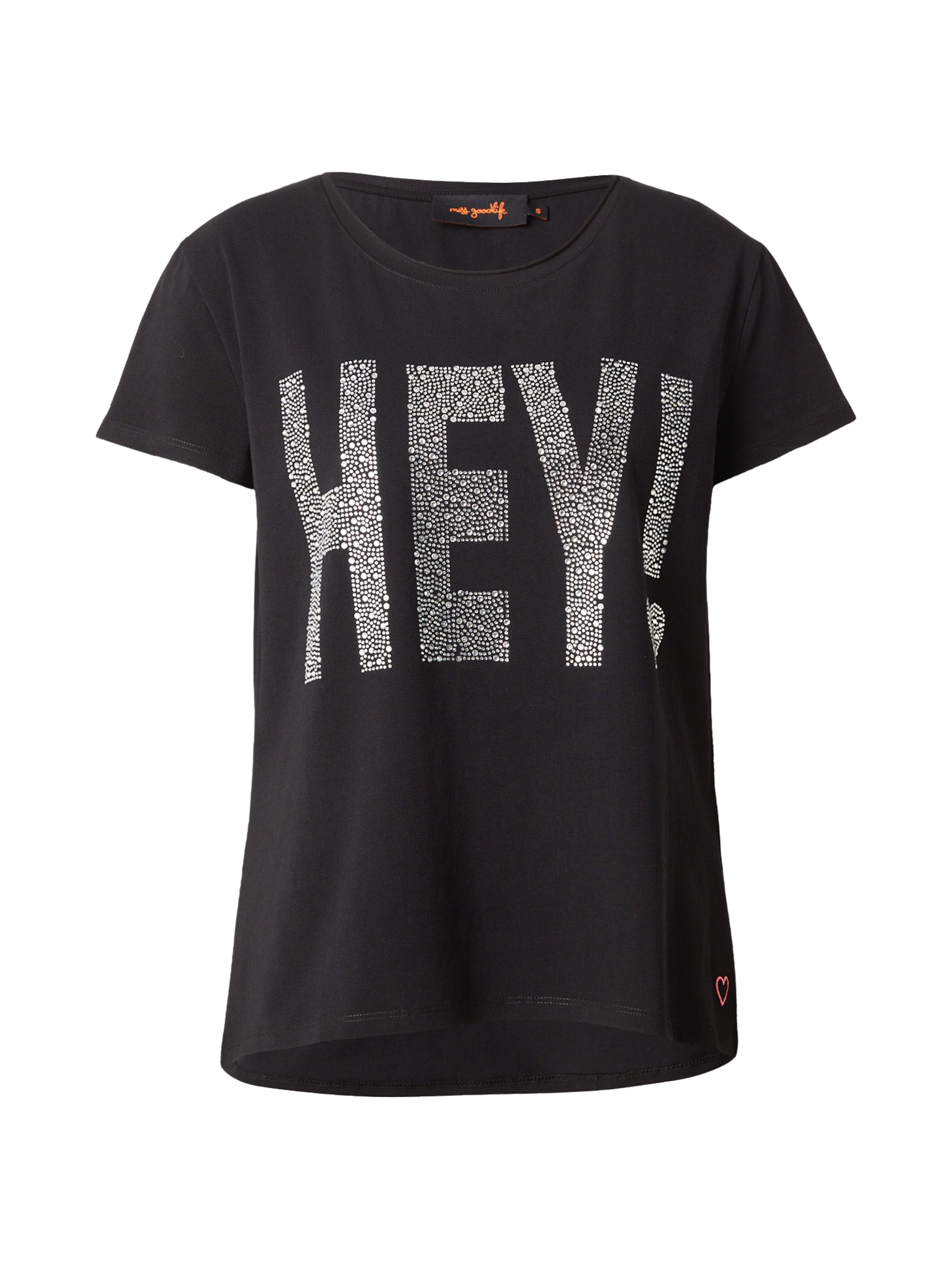 miss goodlife - Camisa 'HEY!' em preto: frente