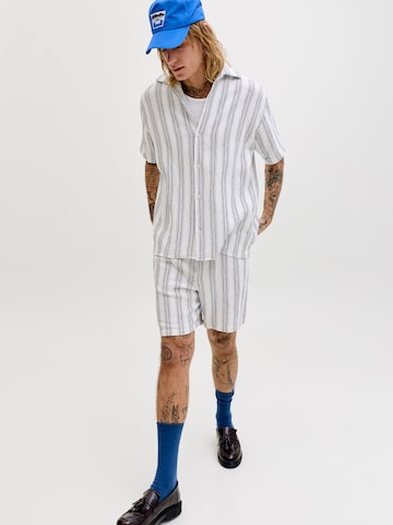JACK & JONES - Loosefit Pantalón 'JPSTJAIDEN' en blanco
