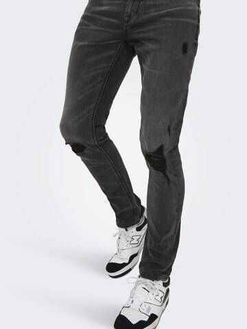 Only & Sons regular Jeans i grå
