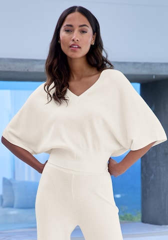 Copenhagen Studios Široký strih Nohavice - Béžová