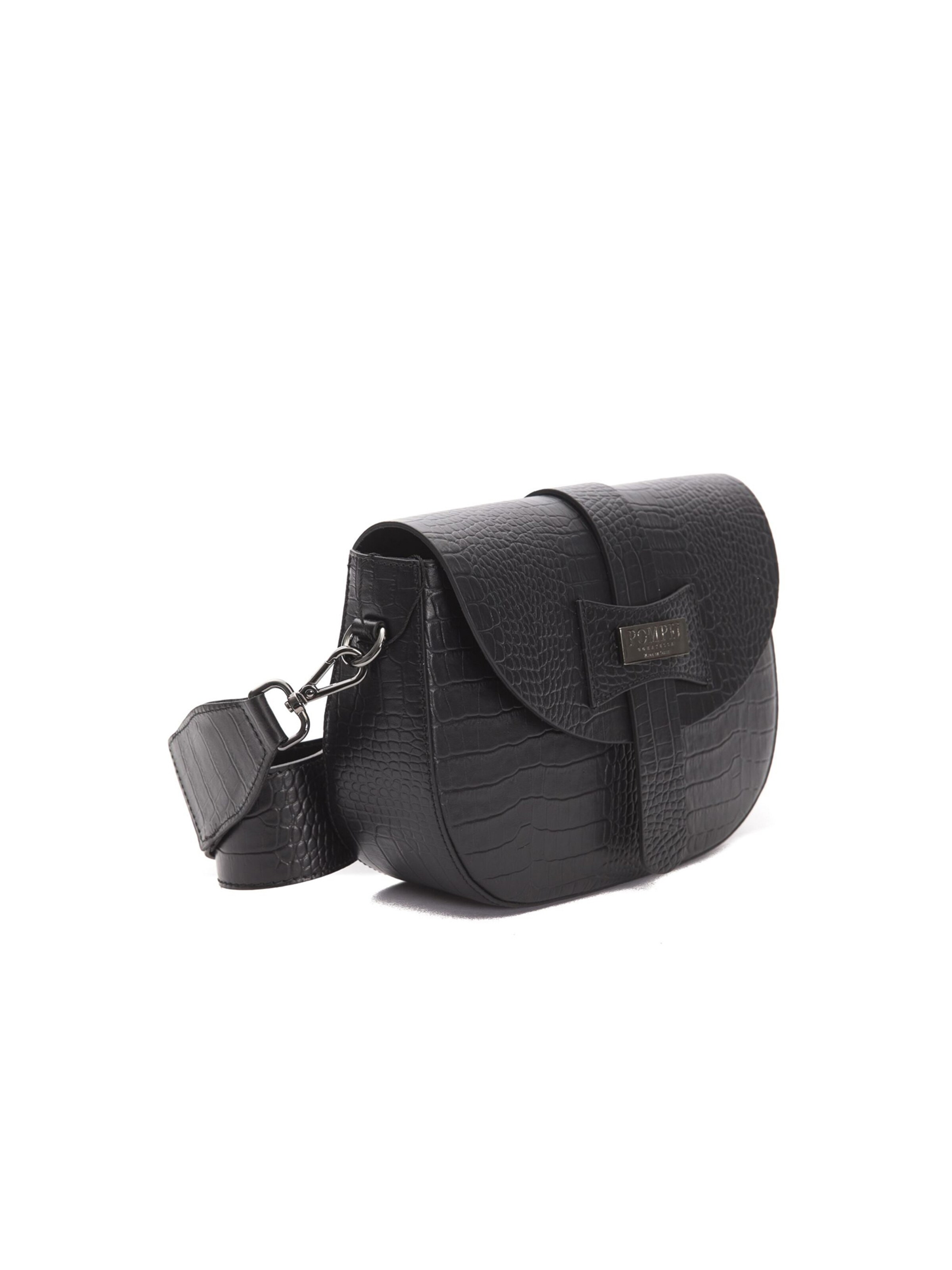 Sac à bandoulière Donatella Pompei en noir : devant