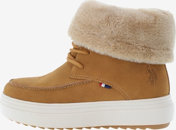 Stivaletto 'ICY001WDHF1' di U.S. POLO ASSN. in beige: frontale