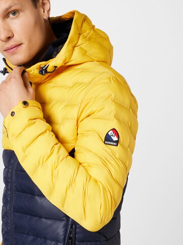 Superdry Winter Jacket 'Radar' in Yellow