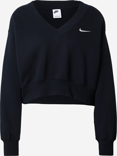 Nike Sportswear Sweatshirt 'Phoenix Fleece' in schwarz / weiß, Produktansicht