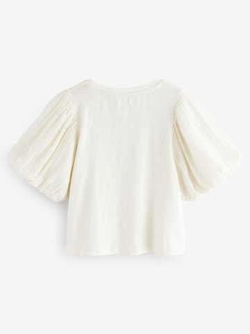 T-Shirt Next en blanc