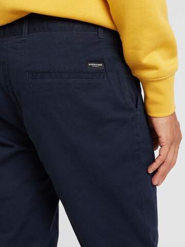 SCOTCH & SODA Slimfit Chino hlače 'Mott' | modra barva