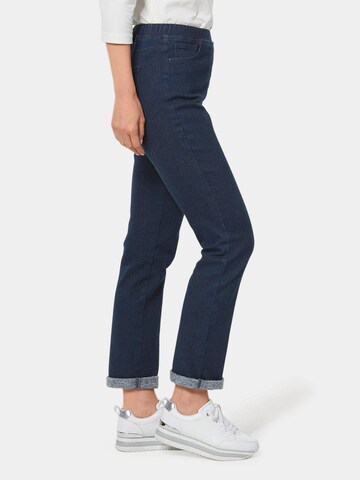 Goldner Slimfit Jeans in Blau