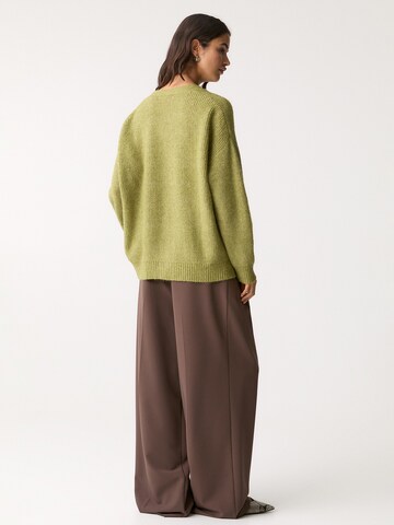 Pull&Bear Strickjacke in Grün