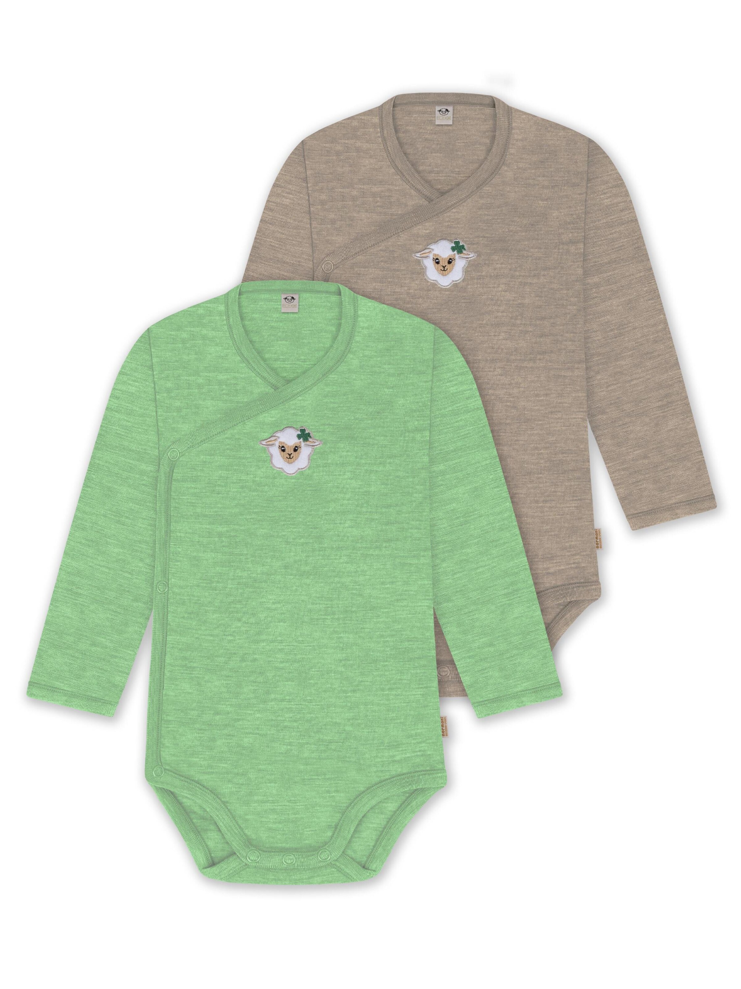 Barboteuse / body normani en vert : devant