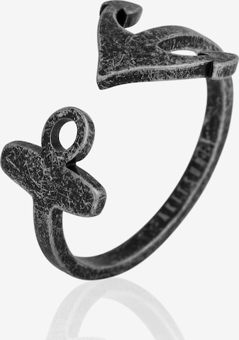 Akitsune Ring 'Anchor' in Silver: front
