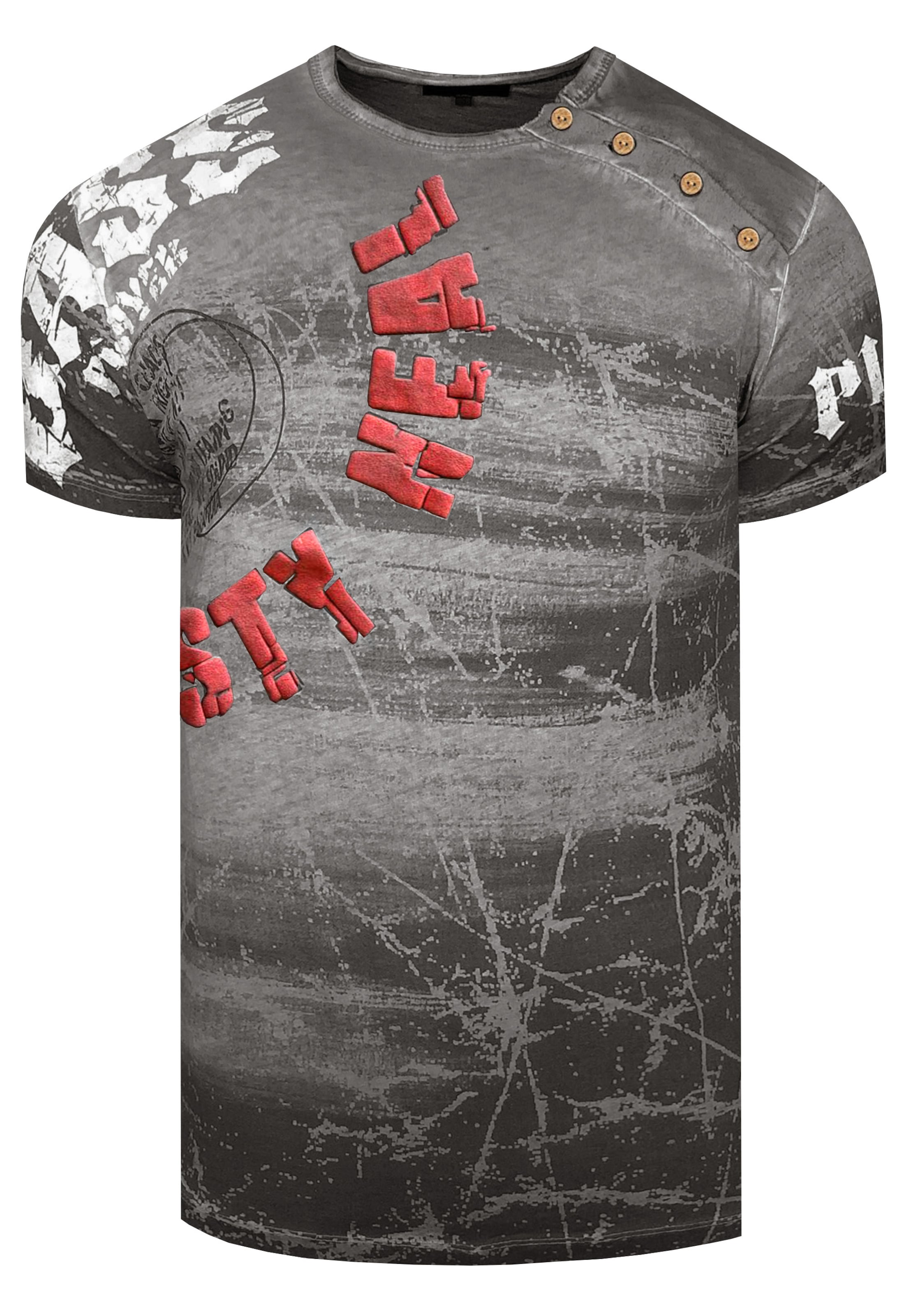 T-Shirt Rusty Neal en gris : devant