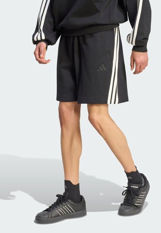 ADIDAS SPORTSWEAR Loosefit Παντελόνι φόρμας σε μαύρο: μπροστά