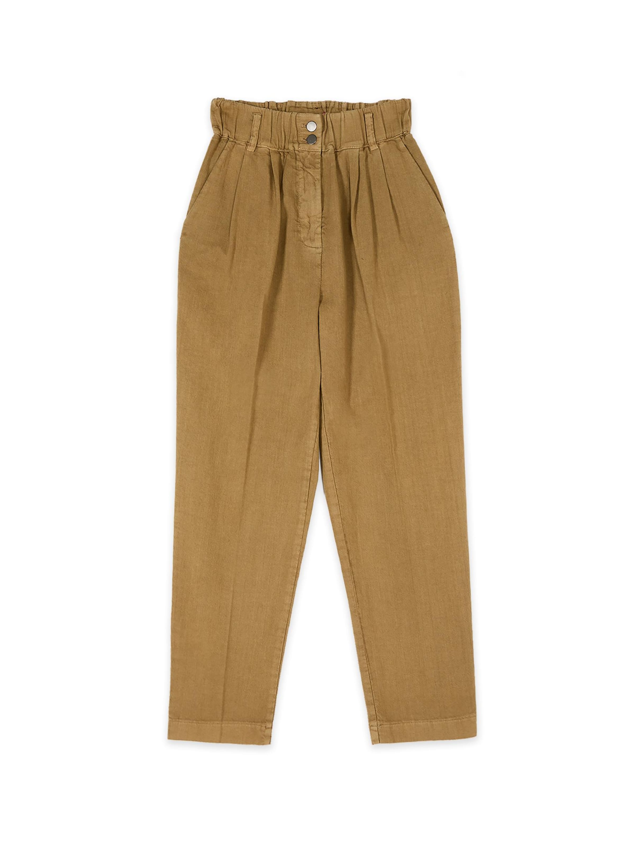 oltre Loosefit Broek in Bruin: voorkant