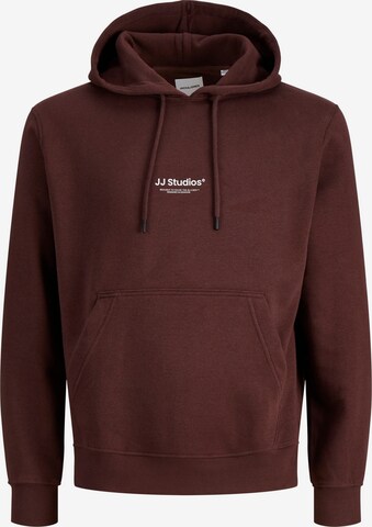 Sweat-shirt JACK & JONES en marron : devant