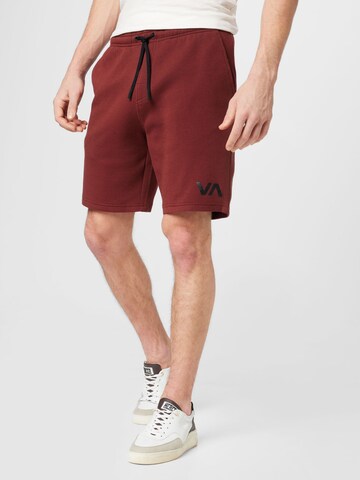 Regular Pantalon de sport RVCA en rouge : devant