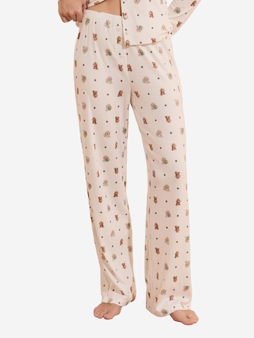Pantaloncini da pigiama 'Rita' di ETAM in beige: frontale