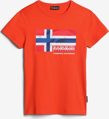 NAPAPIJRI Shirt 'ZAMORA' in Rood: voorkant