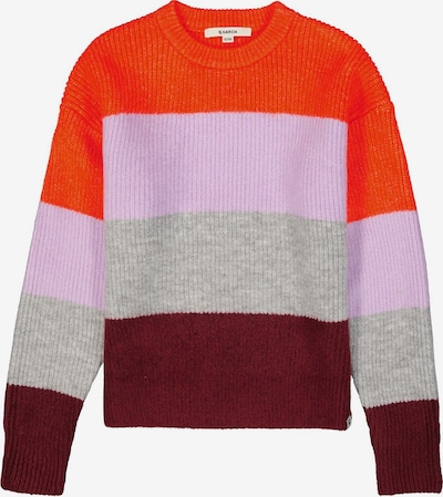 GARCIA Свитер в Серый / Красно-фиолетовый / Светло-лиловый / Омаровый, Обзор товара