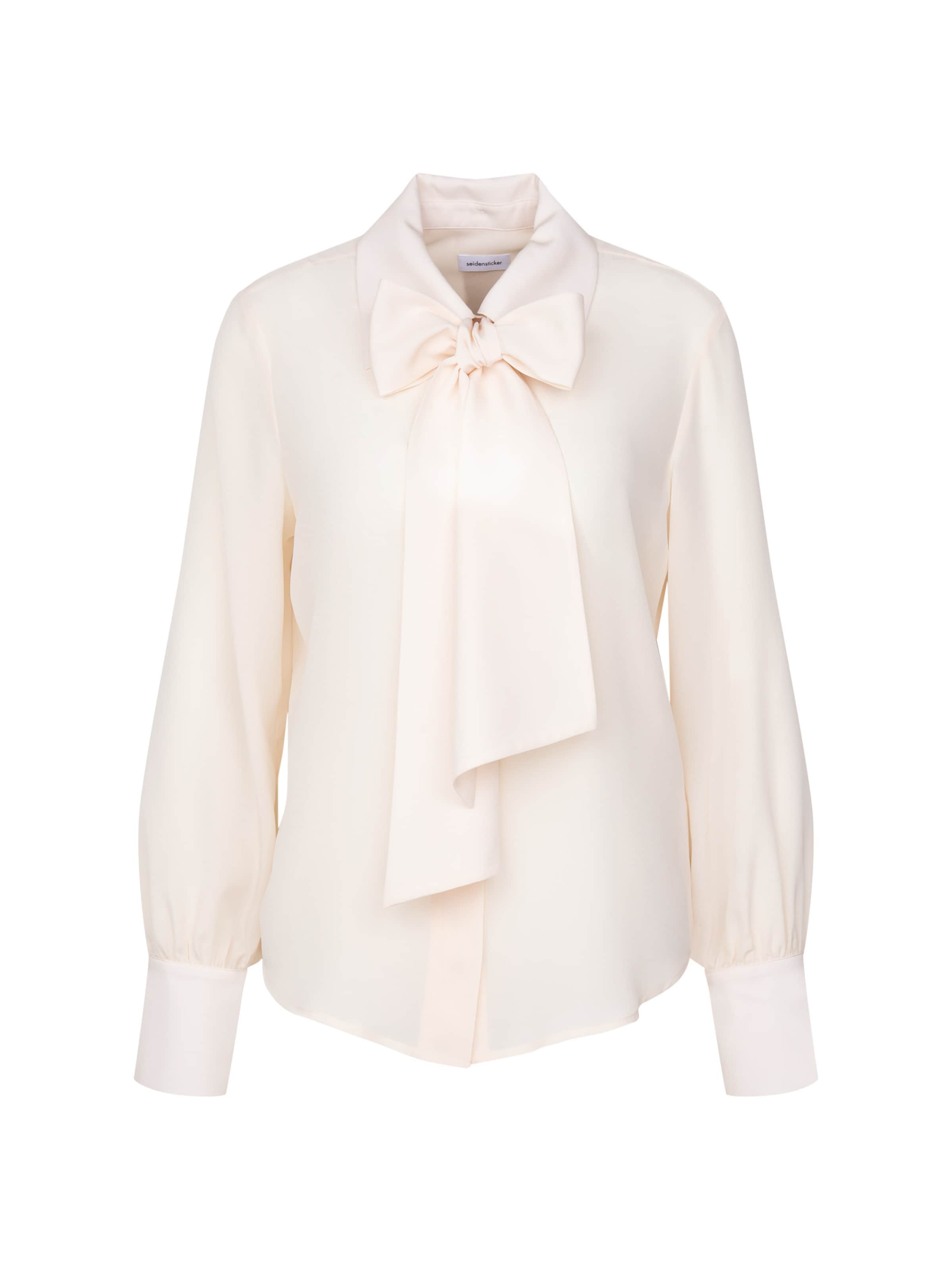 SEIDENSTICKER Blouse in Wit: voorkant
