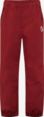 MAMMUT Tapered Outdoor Pants in Red: front