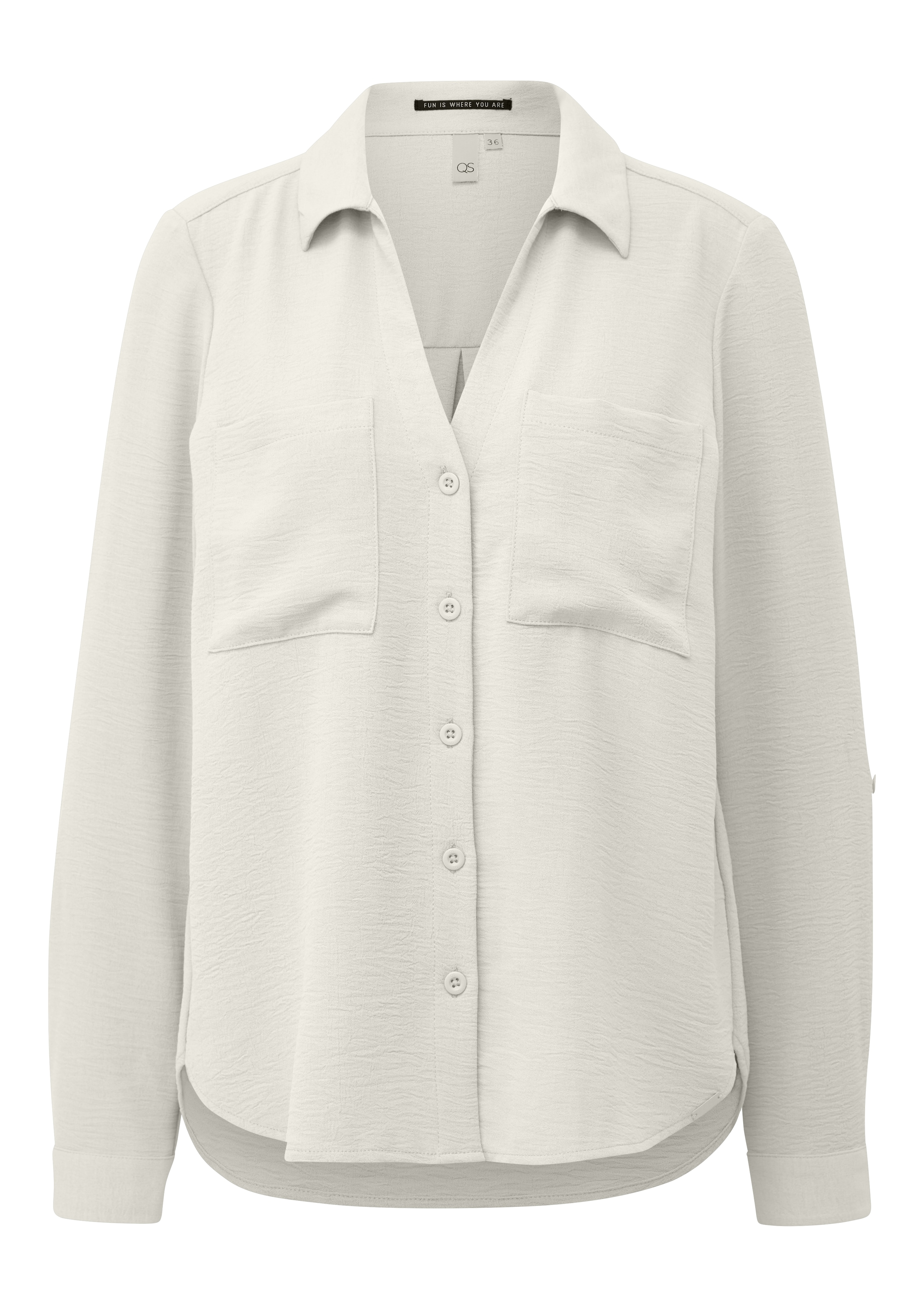 QS Блузка в Белый: спереди
