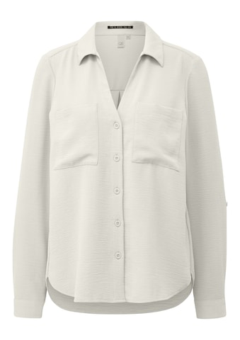 QS Blouse in Wit: voorkant