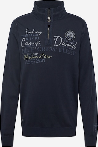 CAMP DAVID Sweater in Blue: front