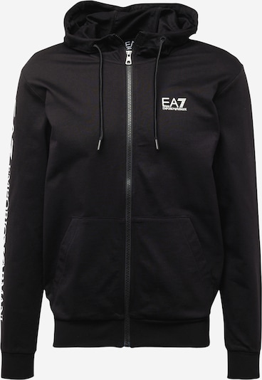 EA7 Emporio Armani Sweatjacka i svart / vit, Produktvy