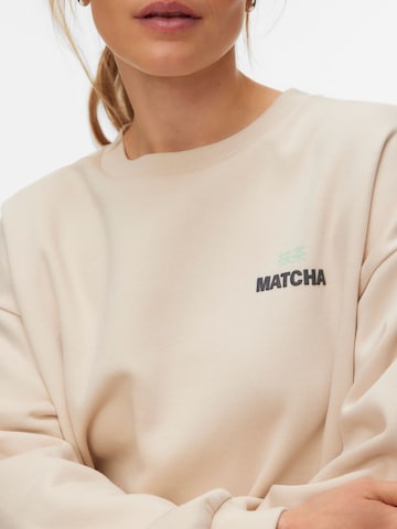 VERO MODA Sweatshirt 'VMAdine' in Beige