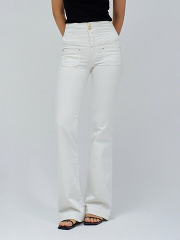 Salsa Jeans Wide Leg Jeans 'Diva' in Weiß: Vorderseite