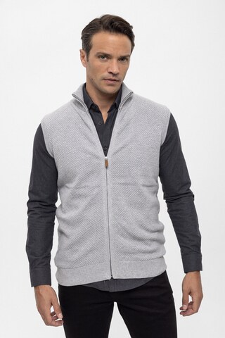 Vestes en maille Felix Hardy en gris : devant