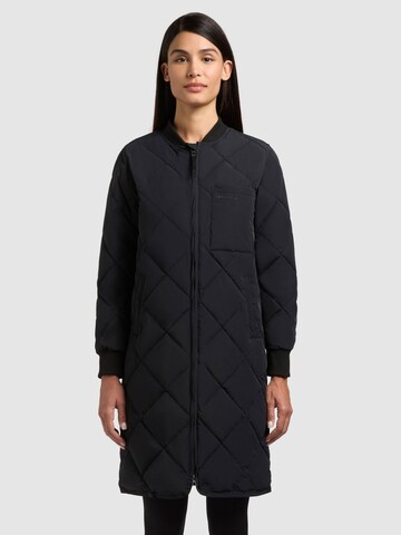 khujo Between-Seasons Coat 'YMAL2' in Black: front