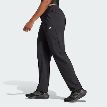 ADIDAS PERFORMANCE Wide leg Workout Pants in Black