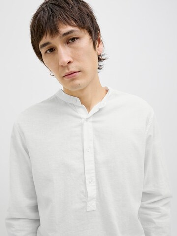 JACK & JONES Слим Рубашка 'JJBREEZE' в Белый