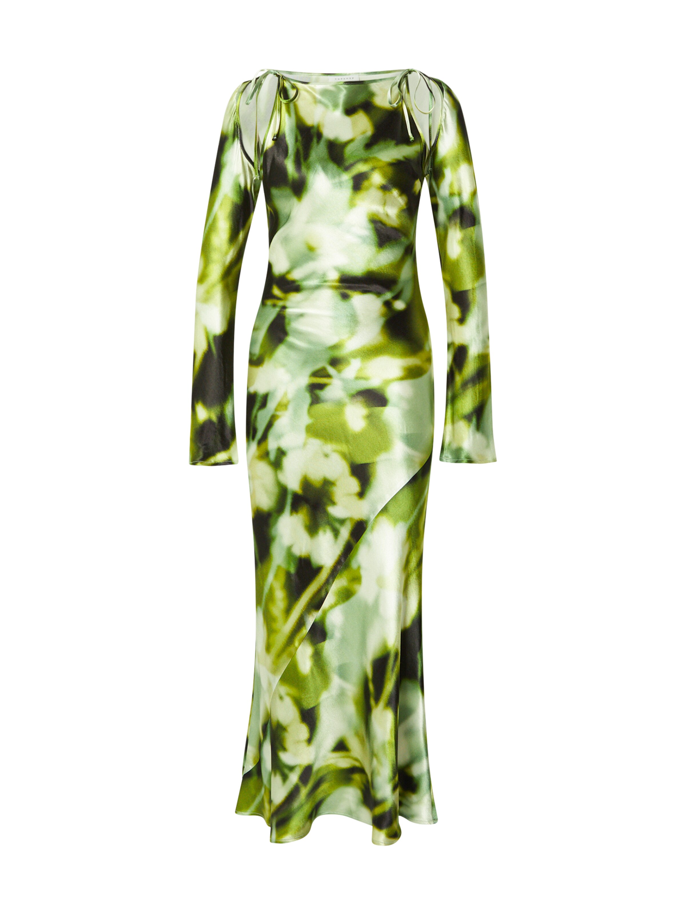 TOPSHOP Letní šaty – zelená: přední strana