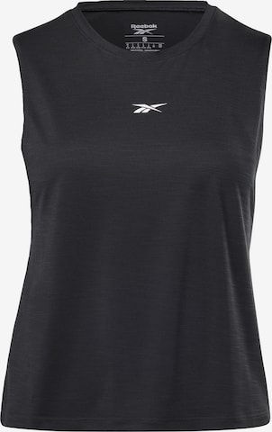 Reebok Αθλητικό τοπ 'Workout Ready' σε μαύρο: μπροστά