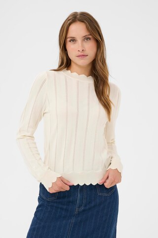 SAINT TROPEZ Pullover 'ObetteSZ' in Beige: Vorderseite