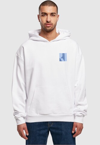Merchcode Sweatshirt 'Lewis Capaldi - Tour Grabsheet 2' in Weiß: Vorderseite