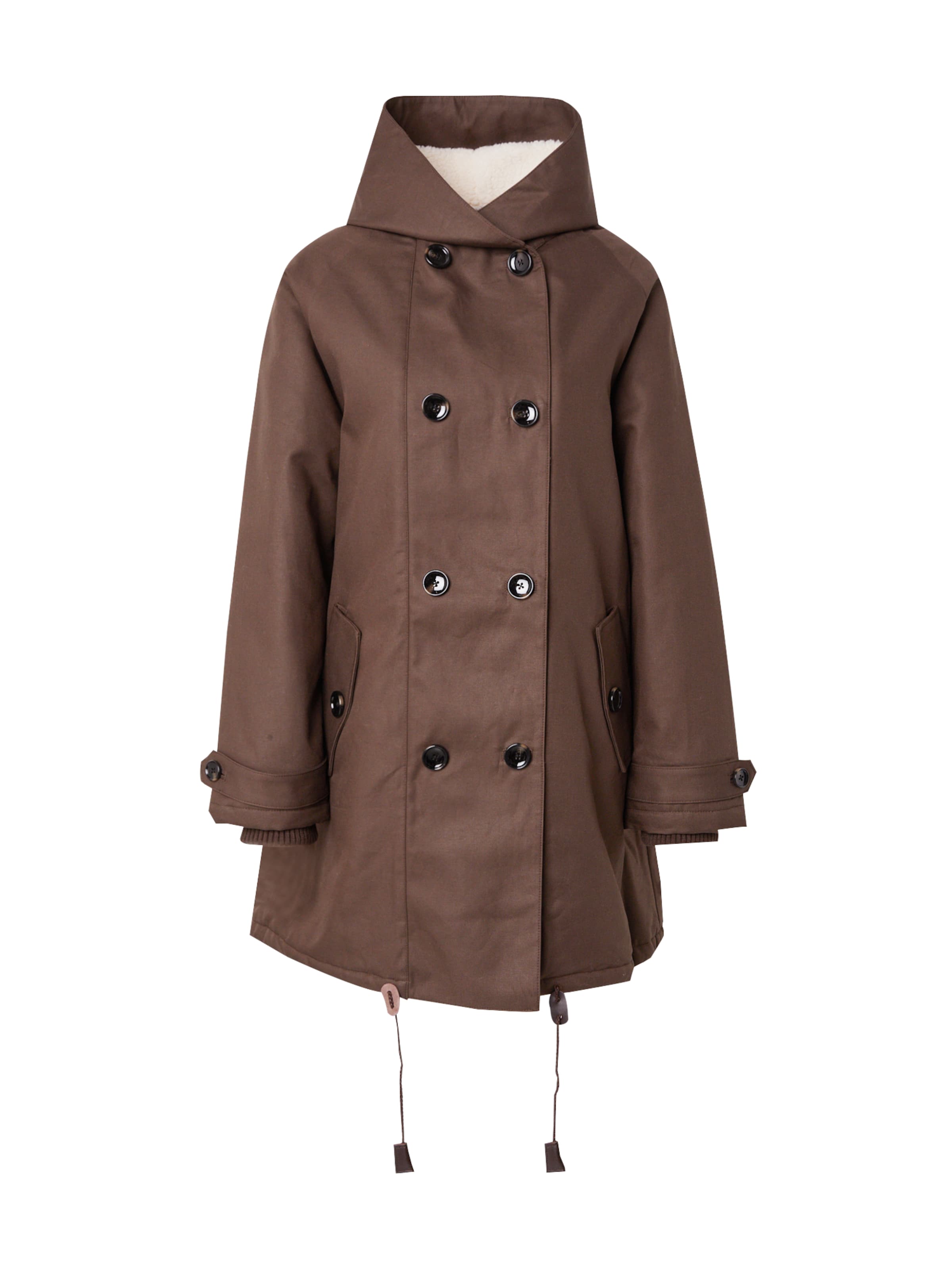 sessun Winter coat 'JUDISON' in Brown: front