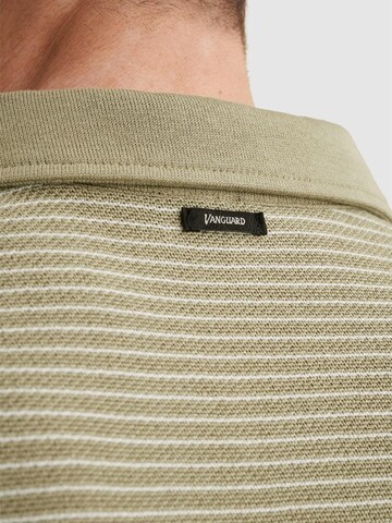 VANGUARD Shirt 'Polo shirt in cotton/modal with stripe pattern' in Green