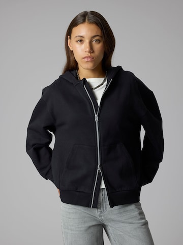 LMTD Sweatvest in Zwart: voorkant