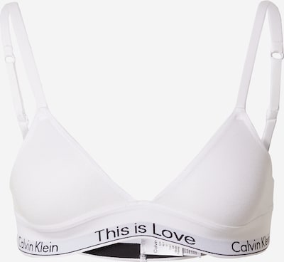 Sutien Calvin Klein Underwear pe negru / alb, Vizualizare produs