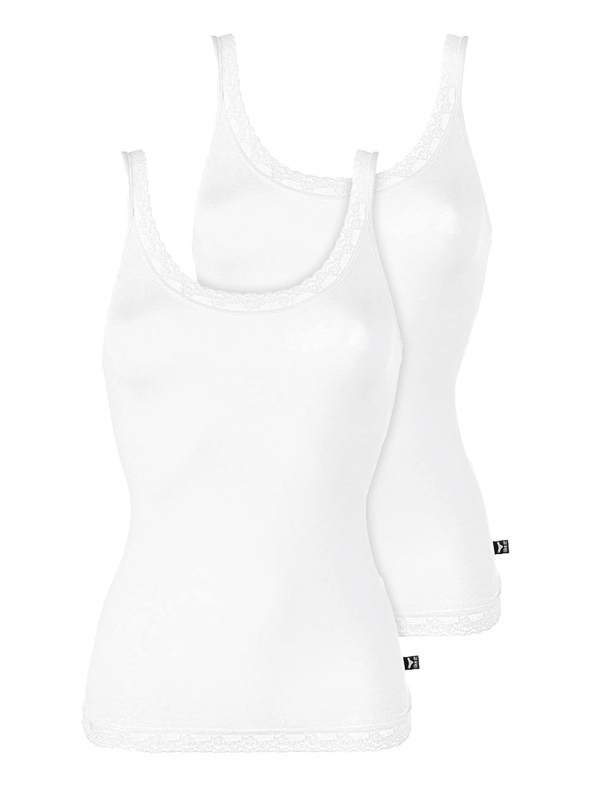 like it! Undershirt 'Olivia' in White: front