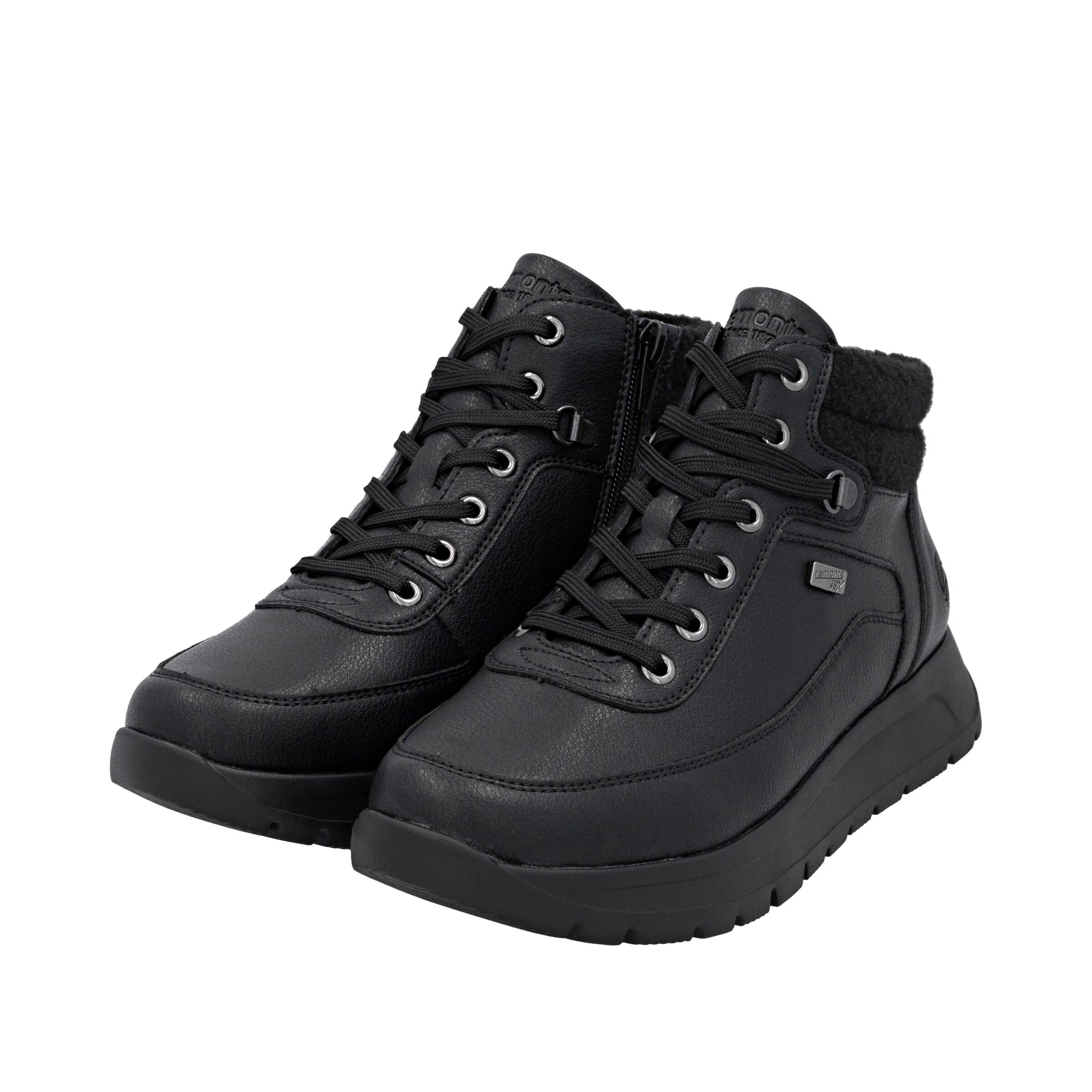 Bottines à lacets REMONTE en noir